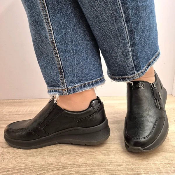 PANTOFI CASUAL DAMA JANA 24761-45 001 NEGRI - imagine 3
