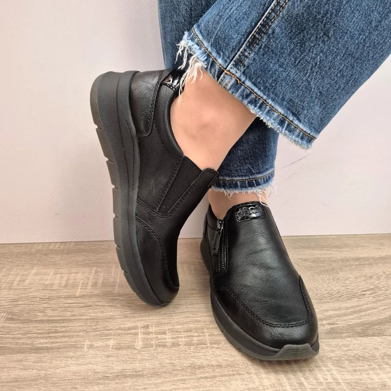 PANTOFI CASUAL DAMA JANA 24761-45 001 NEGRI
