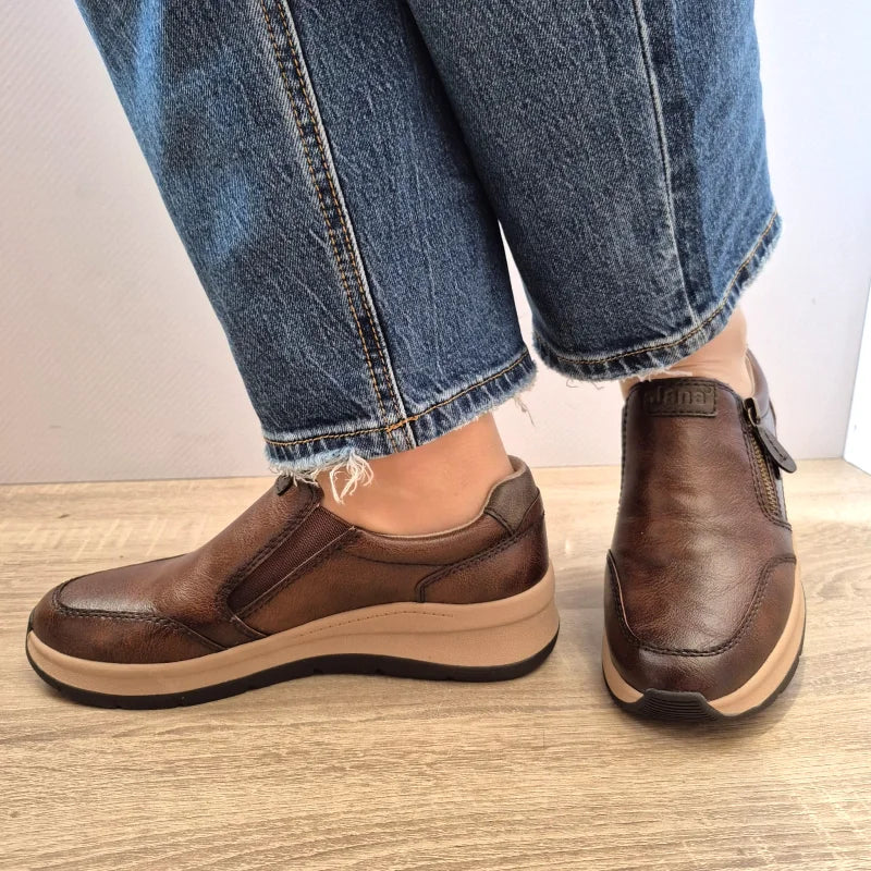 PANTOFI CASUAL DAMA JANA 24761-45 305 MARO CONIAC - imagine 5