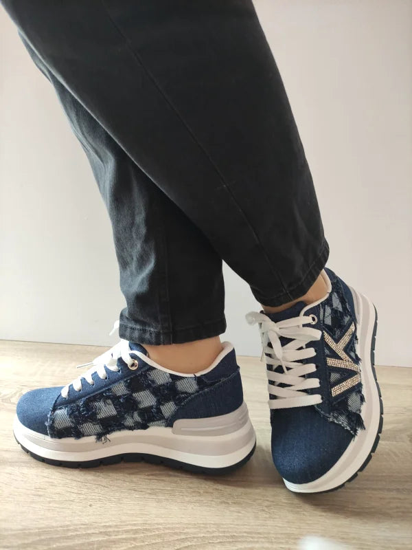 PANTOFI CASUAL DAMA JOMIX WSC250517-3 JEANS NAVY - imagine 2