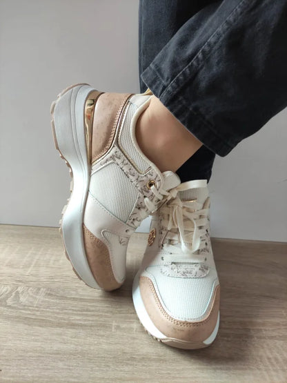 PANTOFI CASUAL DAMA JOMIX WSC250524-7 BEJ DESCHIS CU GREJ