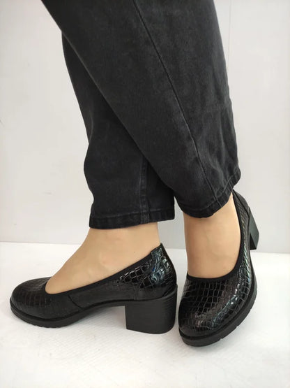 PANTOFI CASUAL DAMA KARISMA 60011A 01-O NEGRI CROCO