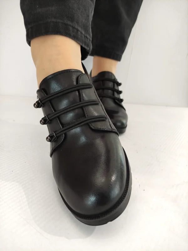 PANTOFI CASUAL DAMA KARISMA 60021A 01-N NEGRI - imagine 4