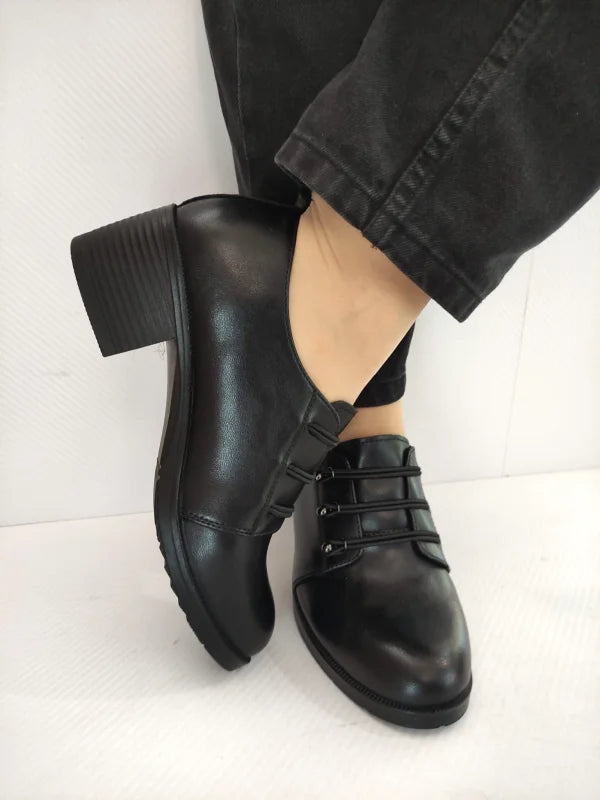 PANTOFI CASUAL DAMA KARISMA 60021A 01-N NEGRI - imagine 5