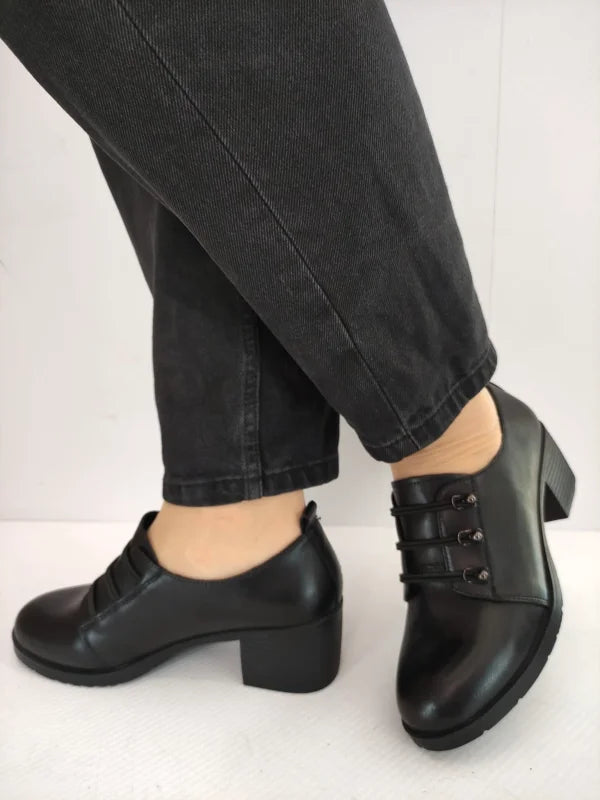 PANTOFI CASUAL DAMA KARISMA 60021A 01-N NEGRI - imagine 3