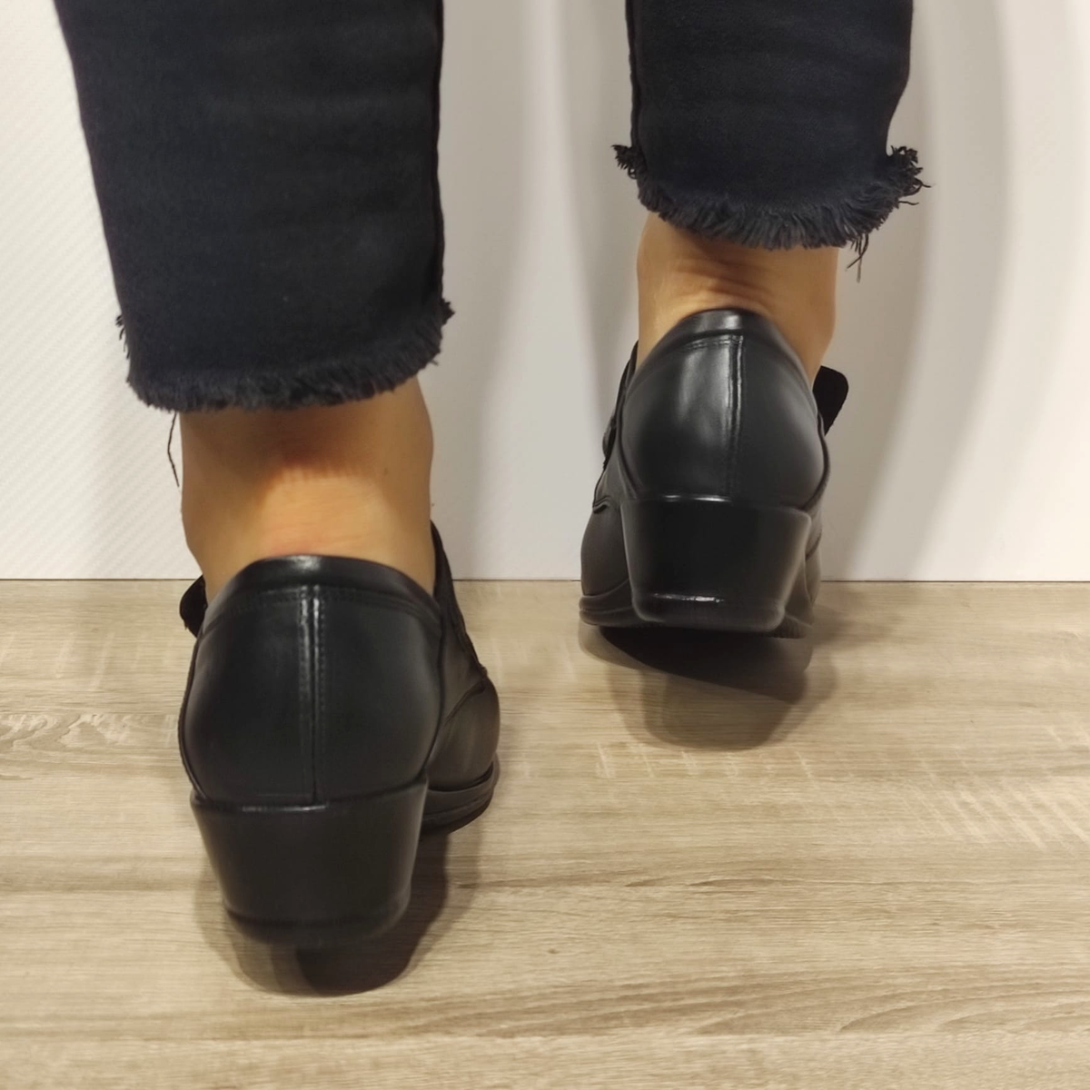 PANTOFI CASUAL DAMA NICOLIS 10153 NEGRI - imagine 3