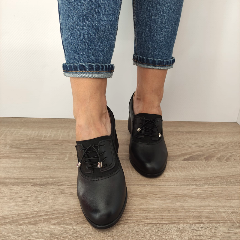 PANTOFI CASUAL DAMA NICOLIS 124494 NEGRI - imagine 5