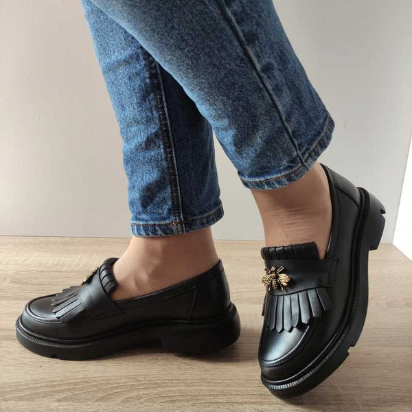 PANTOFI CASUAL DAMA NICOLIS 126324 NEGRI - imagine 2