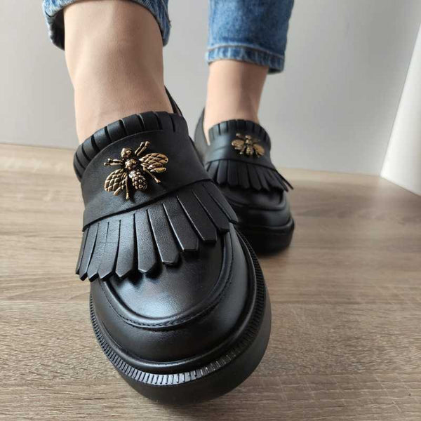 PANTOFI CASUAL DAMA NICOLIS 126324 NEGRI - imagine 3