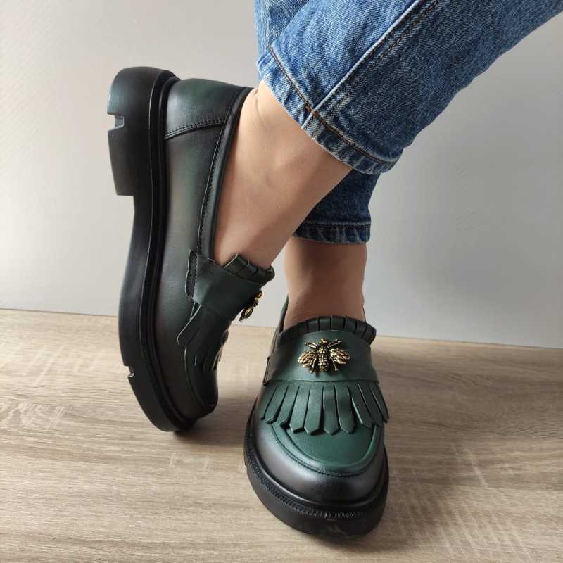 PANTOFI CASUAL DAMA NICOLIS 126324 VERZI - imagine 5