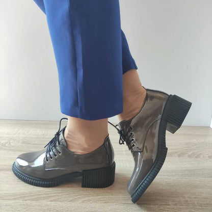 PANTOFI CASUAL DAMA PASS 216001B B2-L GRI LAC