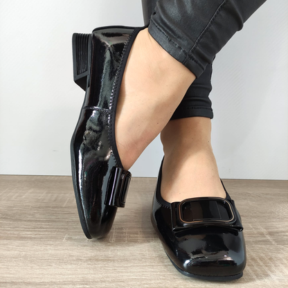 PANTOFI CASUAL DAMA PASS 40017B 01-L NEGRI LAC