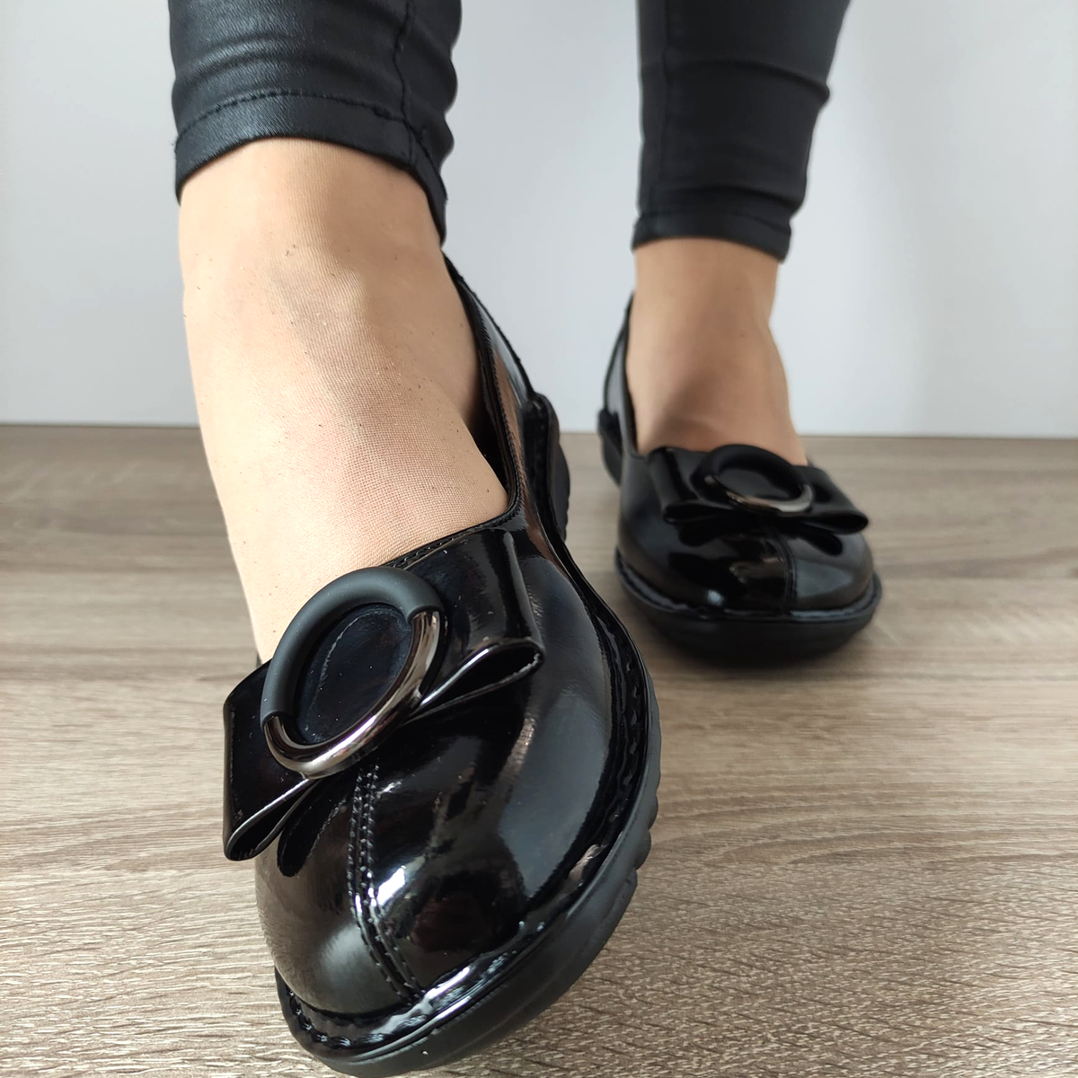 PANTOFI CASUAL DAMA PASS 40020A 01-N NEGRI LAC - imagine 6