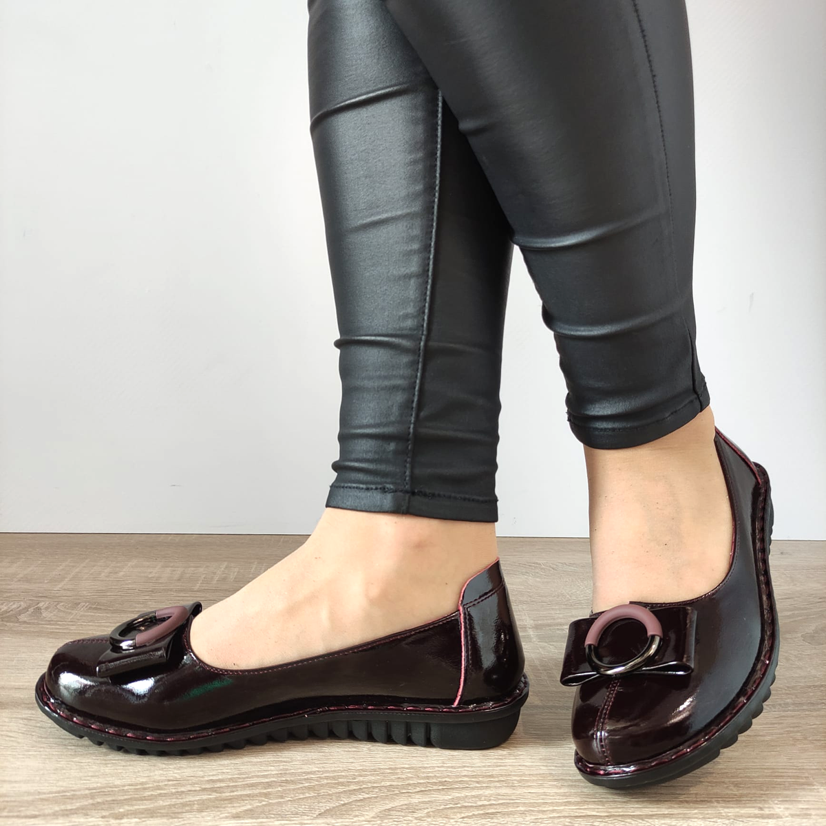 PANTOFI CASUAL DAMA PASS 40020B 23-1 BORDO LAC - imagine 3