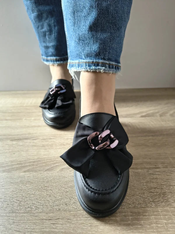 PANTOFI CASUAL DAMA PASS 450040A 01-N NEGRI