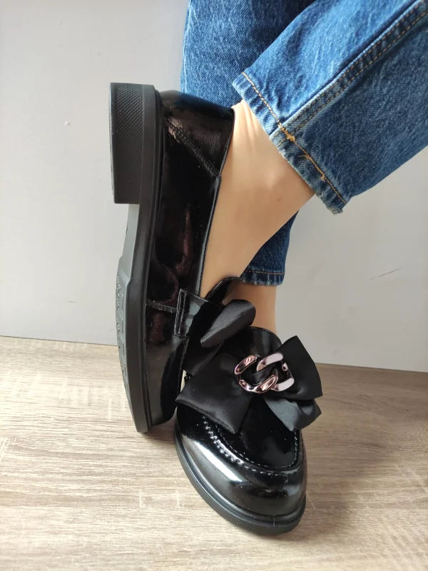PANTOFI CASUAL DAMA PASS 450040B 01-L NEGRI LAC
