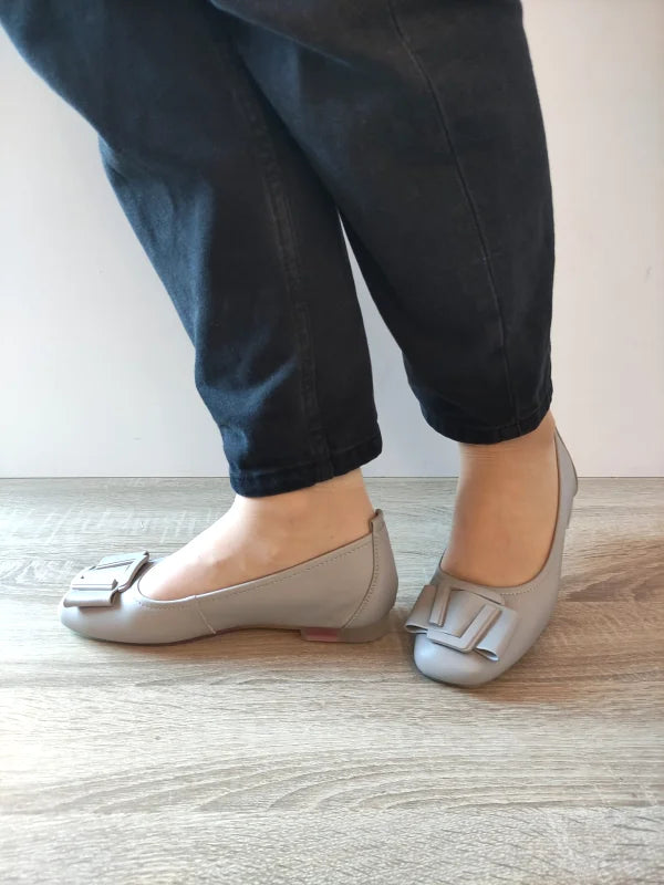 PANTOFI CASUAL DAMA PASS 460014C 14-N GRI - imagine 2