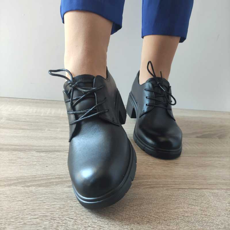 PANTOFI CASUAL DAMA PASS 50032A 01-N NEGRI - imagine 5