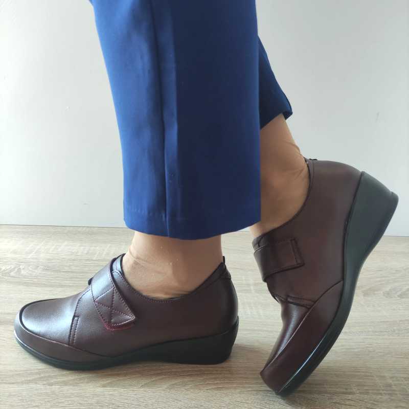 PANTOFI CASUAL DAMA PASS 55025C 23-N BORDO - imagine 5