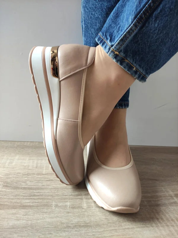 PANTOFI CASUAL DAMA PASS 860007C 03-N BEJ APRICOT - imagine 3