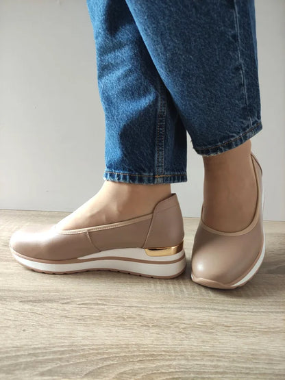 PANTOFI CASUAL DAMA PASS 860007C 03-N BEJ APRICOT