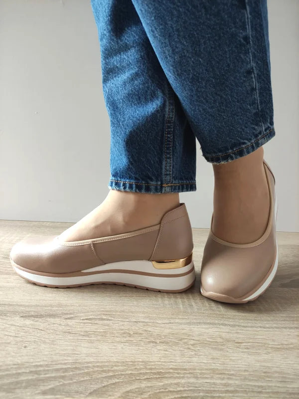 PANTOFI CASUAL DAMA PASS 860007C 03-N BEJ APRICOT - imagine 4