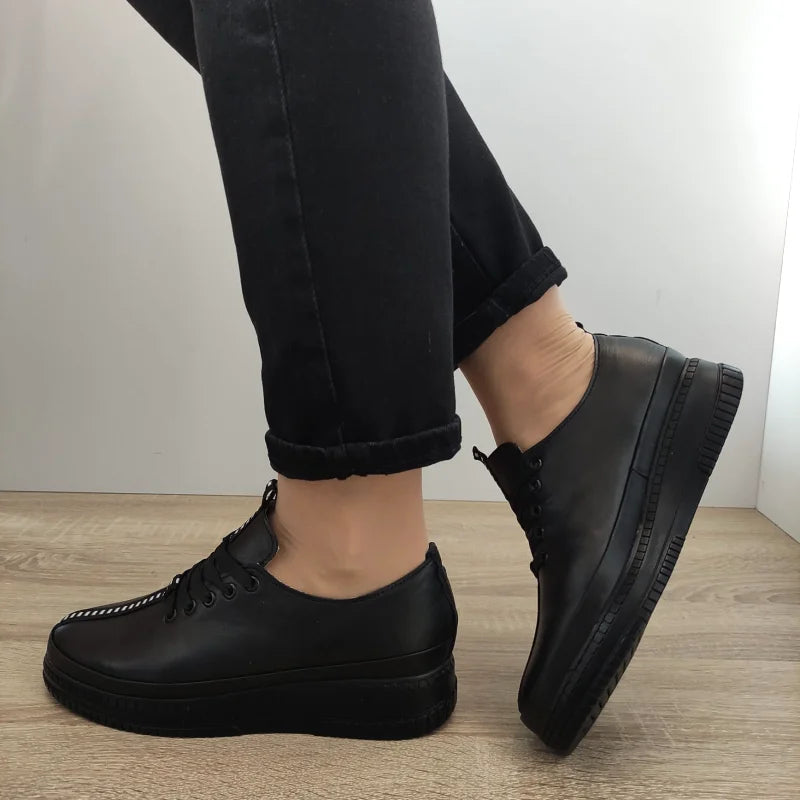 PANTOFI CASUAL DAMA PERLLA 1237 NEGRI - imagine 5