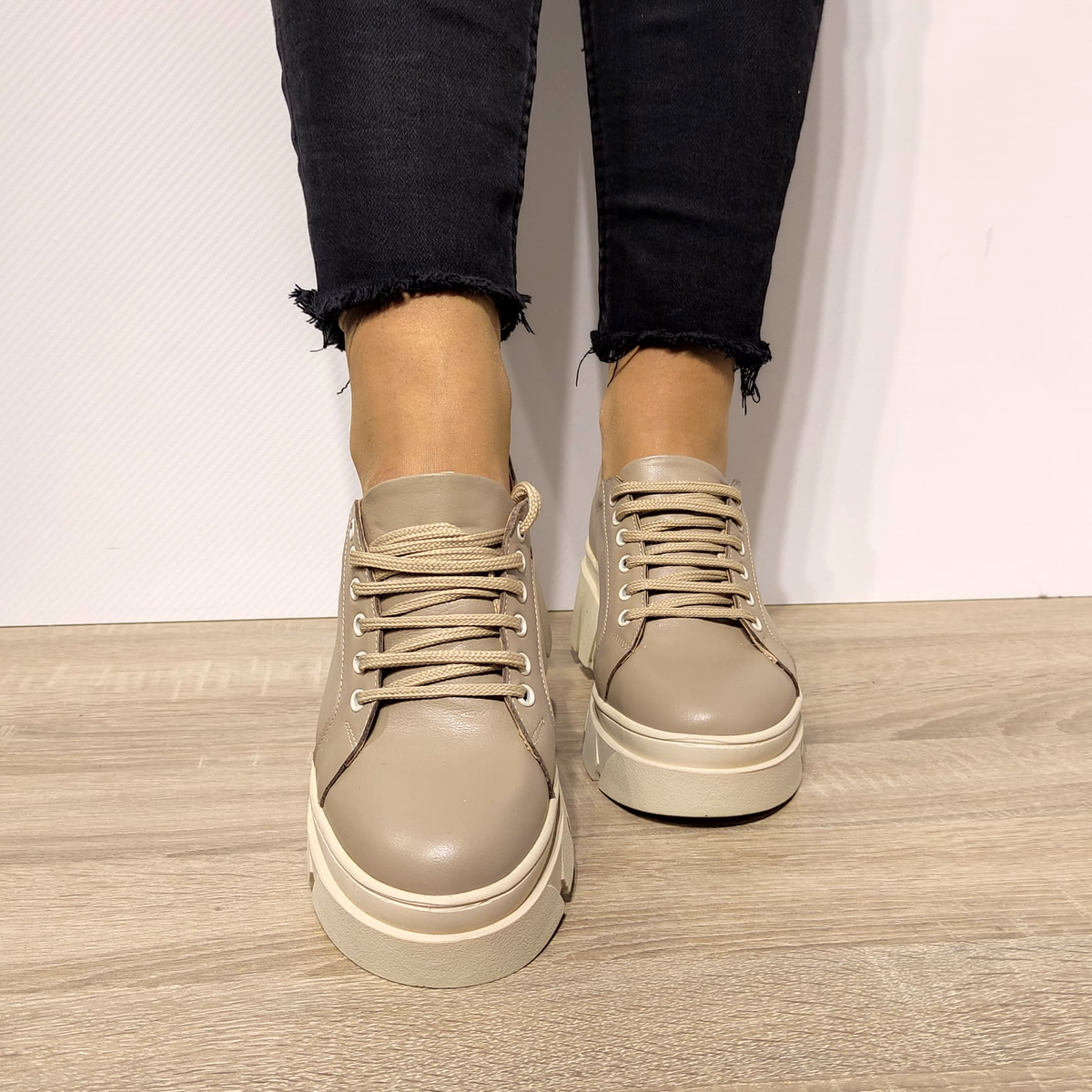PANTOFI CASUAL DAMA PERLLA 1649-8 BEJ - imagine 6