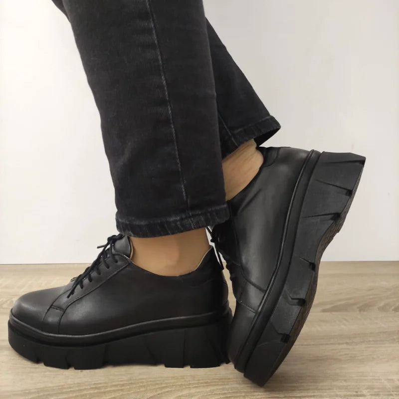PANTOFI CASUAL DAMA PERLLA 1649-9 NEGRI - imagine 5