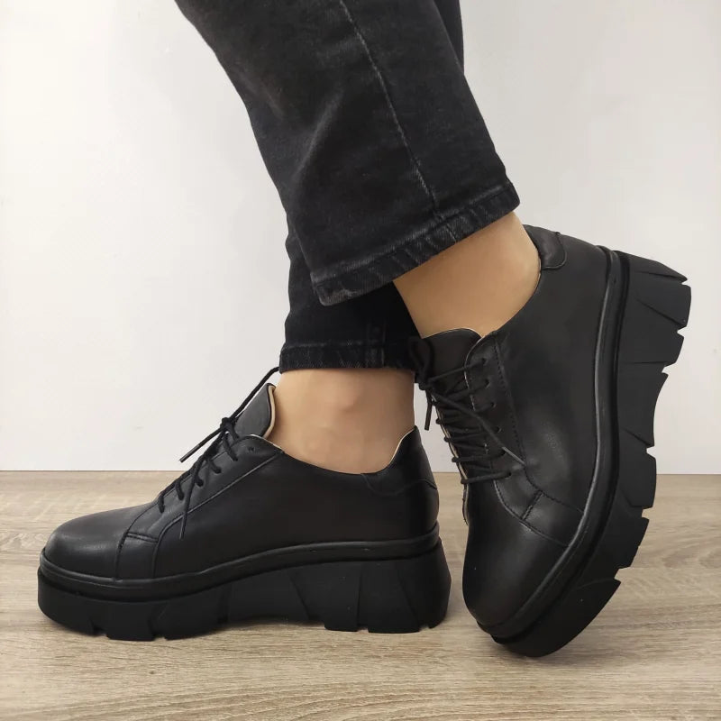 PANTOFI CASUAL DAMA PERLLA 1649-9 NEGRI - imagine 2