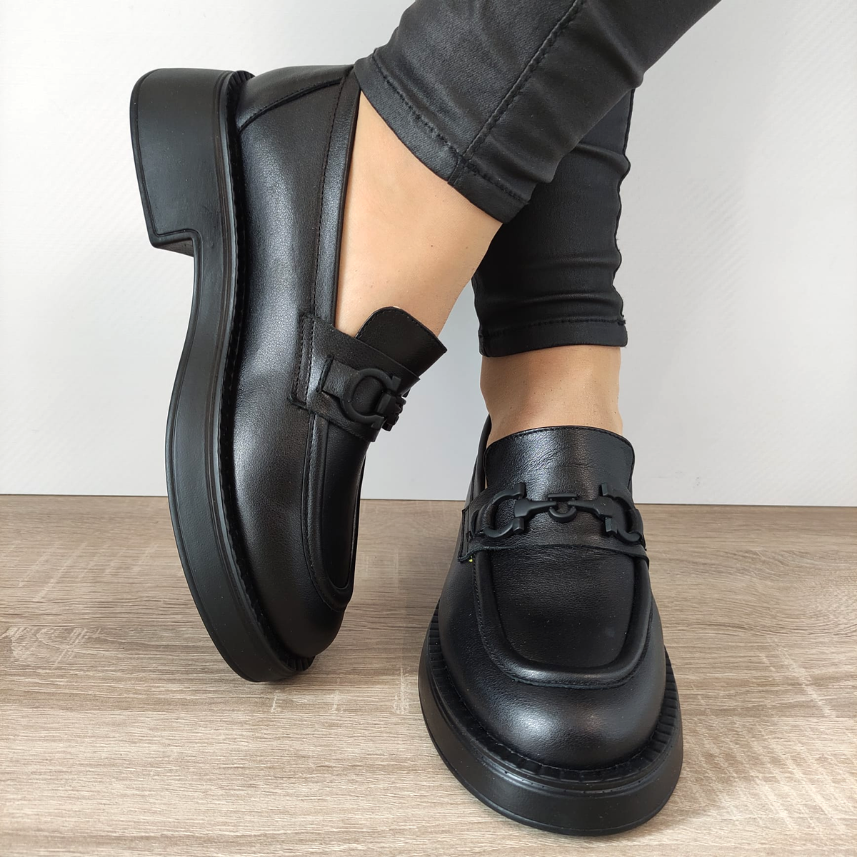 PANTOFI CASUAL DAMA PERLLA 3116-1 NEGRI LAC - imagine 6