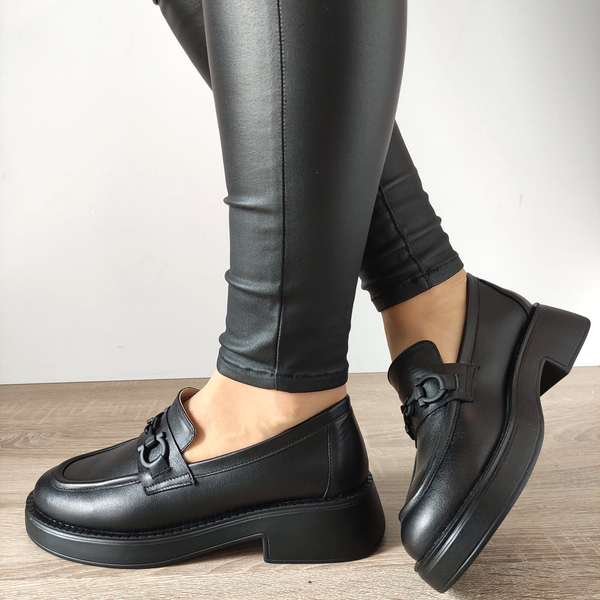 PANTOFI CASUAL DAMA PERLLA 3116-1 NEGRI LAC - imagine 2