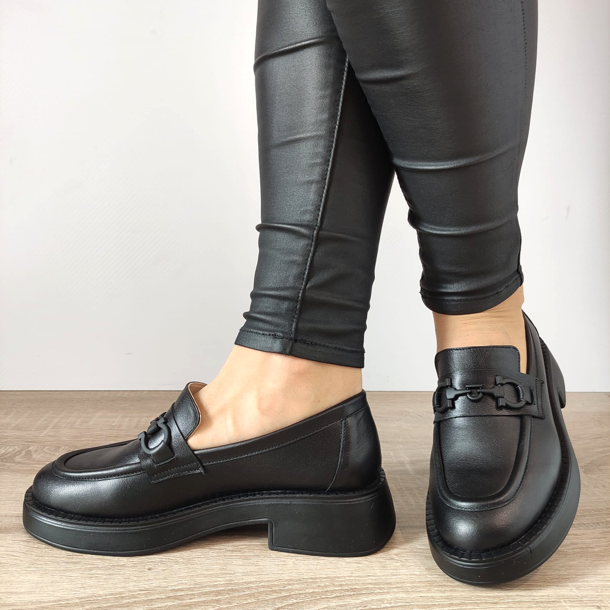 PANTOFI CASUAL DAMA PERLLA 3116-1 NEGRI LAC - imagine 3