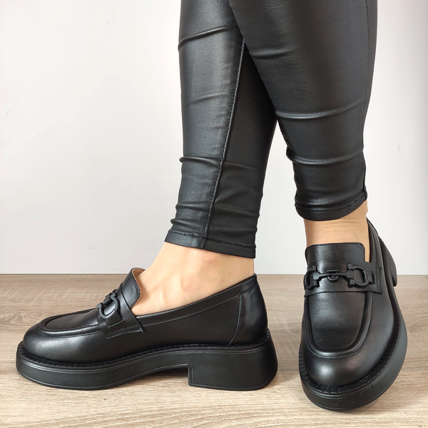 PANTOFI CASUAL DAMA PERLLA 3116-1 NEGRI LAC - imagine 3