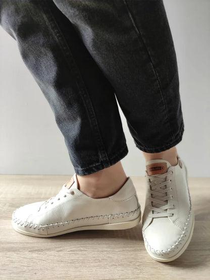 PANTOFI CASUAL DAMA PIKOLINOS W8B-6531 CREM NATA