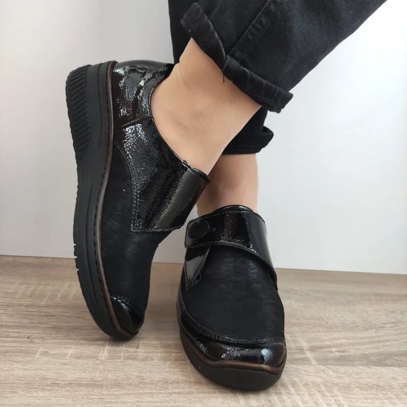 PANTOFI CASUAL DAMA RIEKER 487C0-00 NEGRI - imagine 5