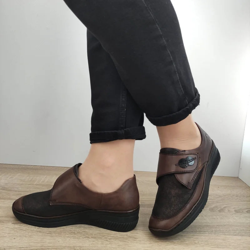 PANTOFI CASUAL DAMA RIEKER 487C0-25 MARO - imagine 2