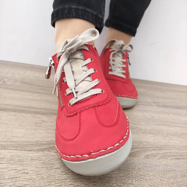 PANTOFI CASUAL DAMA RIEKER 52521-33 ROSII - imagine 3
