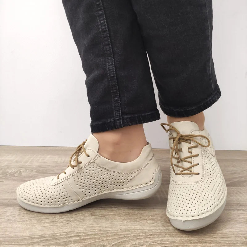 PANTOFI CASUAL DAMA RIEKER 52546-60 BEJ - imagine 3
