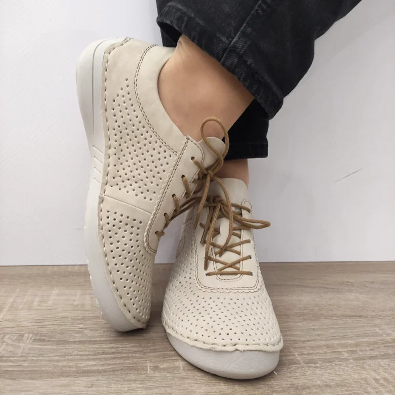 PANTOFI CASUAL DAMA RIEKER 52546-60 BEJ - imagine 4