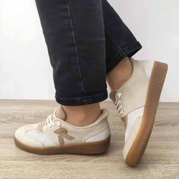 PANTOFI CASUAL DAMA RIEKER M5551-62 BEJ - imagine 2