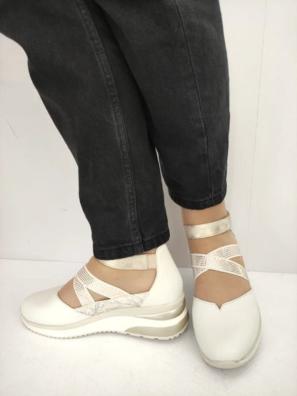 PANTOFI CASUAL DAMA RMEONTE D2411-81 BEJ
