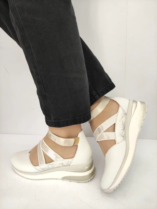 PANTOFI CASUAL DAMA REMONTE D2411-81 BEJ - imagine 2
