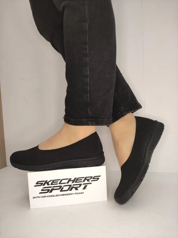 PANTOFI CASUAL DAMA SKECHERS 100360 BBK - imagine 3