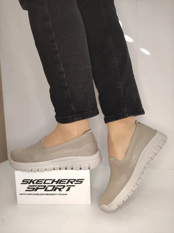 PANTOFI CASUAL DAMA SKECHERS 100697 TPE - imagine 2