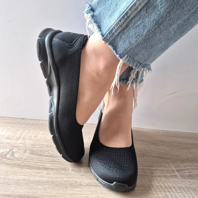 PANTOFI CASUAL DAMA SKECHERS 100729 BBK - imagine 4