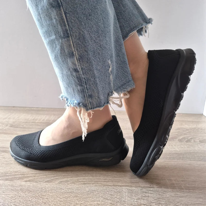 PANTOFI CASUAL DAMA SKECHERS 100729 BBK - imagine 2