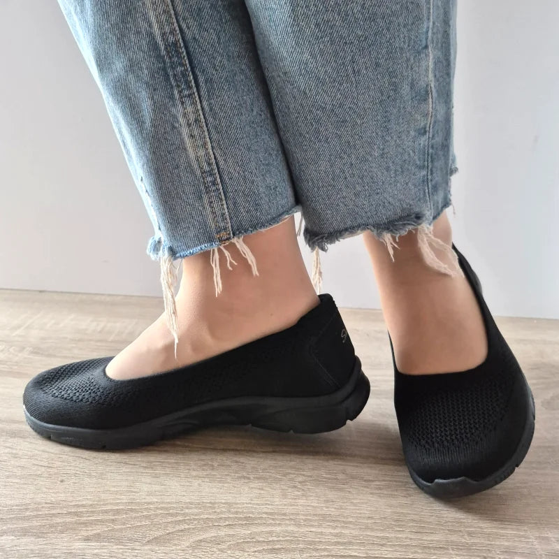 PANTOFI CASUAL DAMA SKECHERS 100729 BBK - imagine 3