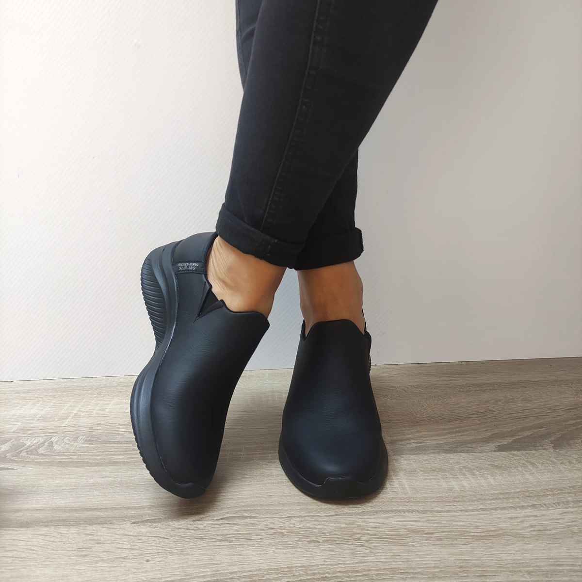 PANTOFI CASUAL DAMA SKECHERS 149593 BBK - imagine 4