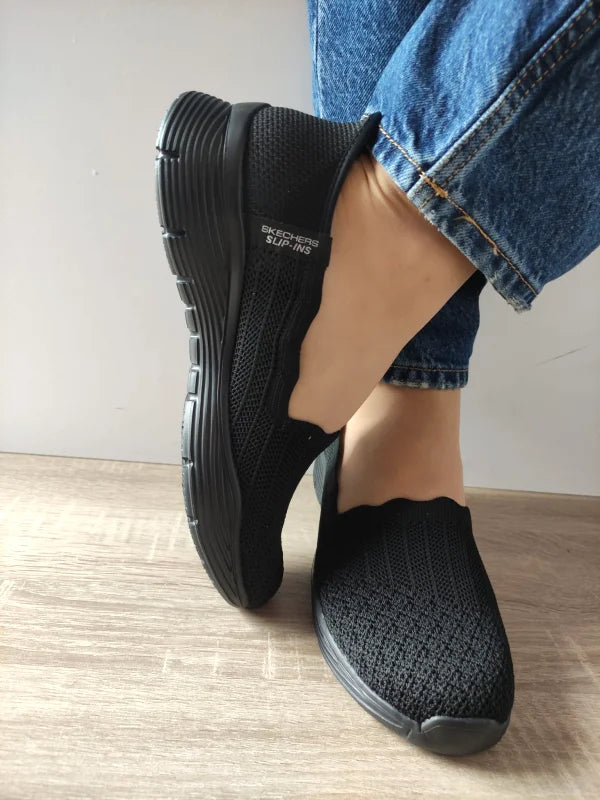PANTOFI CASUAL DAMA SKECHERS 158980 BBK - imagine 5